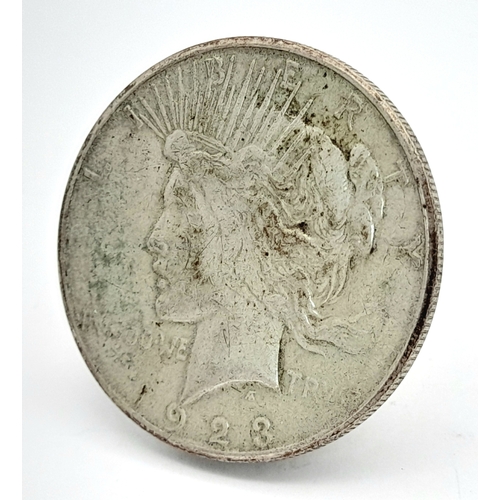 645 - A USA Silver Peace Dollar 1923 coin