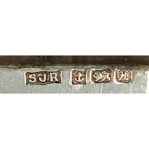 651 - Fully hallmarked Vintage SILVER CIGAR CUTTER. Pocket sized. Engine Turned Design. Working order. Exc... 