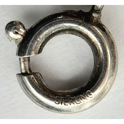 658 - Vintage SILVER ‘RENE MACKINTOSH’  DESIGN CLASSIC GATE BRACELET. Full UK hallmark. 19 cm. Please see ... 