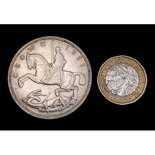 730 - A George VI Silver Rocking Horse Crown Coin.