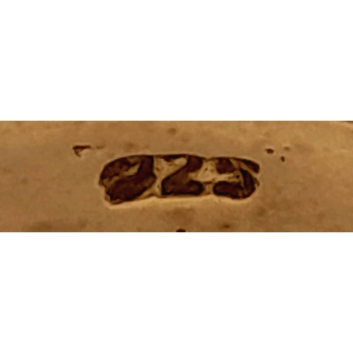 746 - An Impressive Gold on Sterling Silver, Garnet Amethyst, Tourmaline and Diamond Set Ring, Size S. The... 