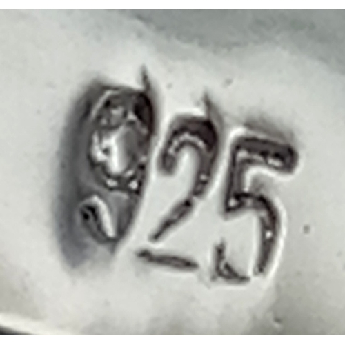 749 - Beautiful pair of 925 SILVER and AMETHYST Colour DROP EARRINGS. Absolutely stunning, please see pict... 