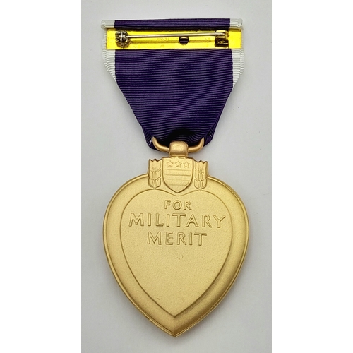 794 - Vietnam War Era Purple Heart in original case. The ribbon bar is missing as it would have been on th... 