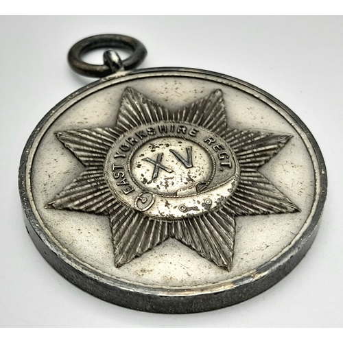 795 - 1931 Dated East Yorkshire Regiment Boxing Medal in Original Case.