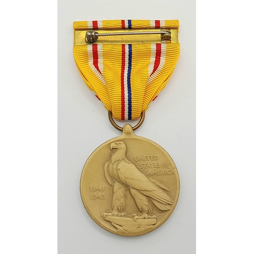 799 - WW2 US Pacific PTO Medal. Un-issued Condition in Original Box.