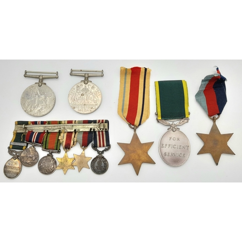 814 - Five WW2 Medals Awarded to BMBR Murdoch of the Royal Artillery. Comes with miniature medal bar. Note... 