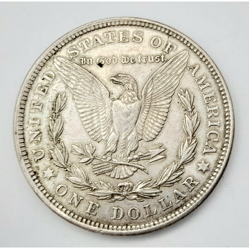 869 - A USA 1921 Silver One Dollar Coin.