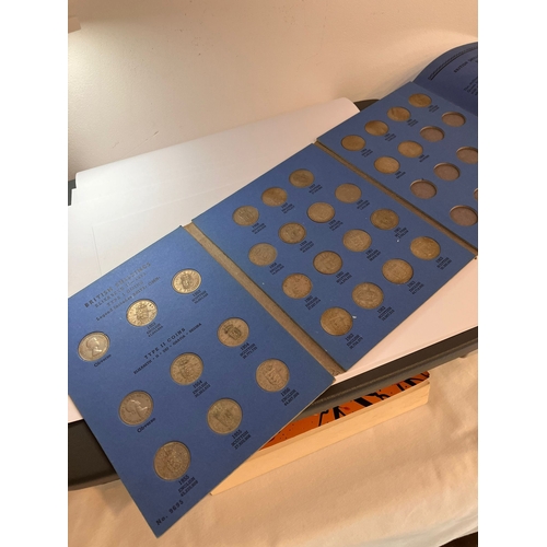 154 - WHITMAN SHILLING ALBUM 1953 - 1966. Completely filled. To include scarce 1959 SCOTTISH SHILLING. Nic... 