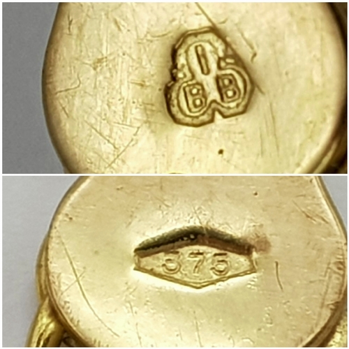 193 - A VERY NICE HERRINGBONE LINK BRACELET IN 9K GOLD .   3.4gms   19cms