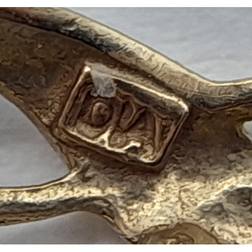 214 - A FABULOUS 9K GOLD AMETHYST 