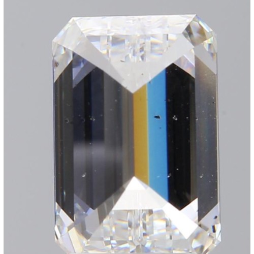 856 - A 3ct Emerald cut Lab-Grown Diamond. Color D, clarity VS2. IGI certified. Cert no: LG719543337. Meas... 