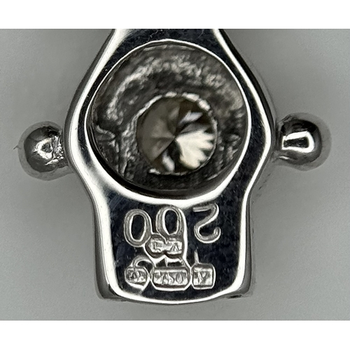 839 - A STUNNING 18K WHITE GOLD DIAMOND TENNIS BRACELET. DIAMOND WEIGHT 2CT. TOTAL WEIGHT 14.7G. TOTAL LEN... 