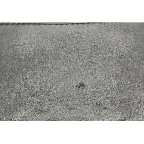 601 - A Chanel Black Patent Leather Classic Double Flap Bag.Black leather exterior with silver-toned hard... 