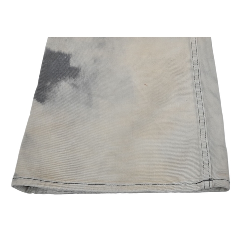 727 - A pair of Acne Studios beige washed denim jeans featuring a high rise waist and classic five-pocket ... 