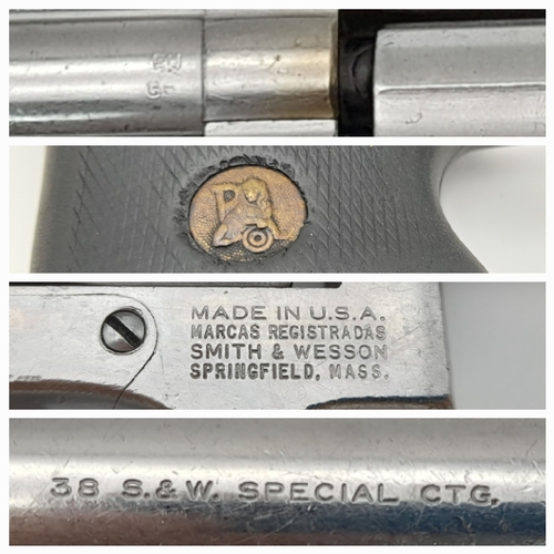 823 - A Deactivated Smith and Wesson 38 Special Revolver. Comes with an EU deactivation certificate. UK/EU... 