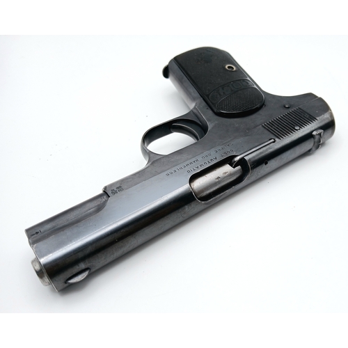 810 - A Deactivated Colt Semi-Automatic Model 1903 Hammerless Pistol. Original brown leather holster. A lo... 