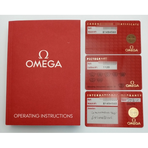 20 - An Omega Seamaster Automatic Divers Watch. Stainless steel bracelet and case - 42mm. Black dial with... 