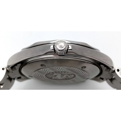 20 - An Omega Seamaster Automatic Divers Watch. Stainless steel bracelet and case - 42mm. Black dial with... 