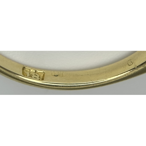 226 - AN 18K YELLOW GOLD AND PLATINUM VINTAGE DIAMOND AND RUBY RING. 2.3G. SIZE L. SPSA-3012.