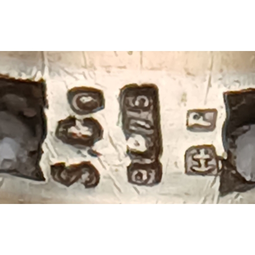 571 - A 9K Gold White Stone Eternity Ring. 2.6g. Size K.