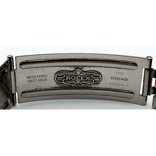 6 - A Beautiful Rolex, Green Dial Bi-Metal, Diamond Date Just Gents Watch. 18K gold and stainless steel ... 