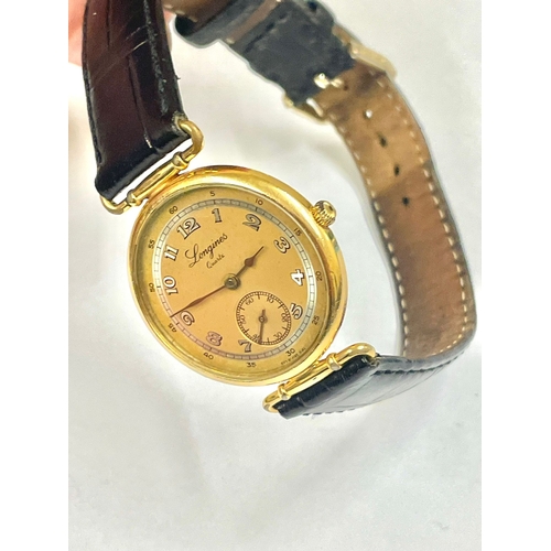 837 - A Longines midsize watch requires battery. L12