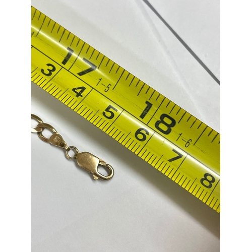 844 - A 9ct gold chain necklace , 8.7g. L11