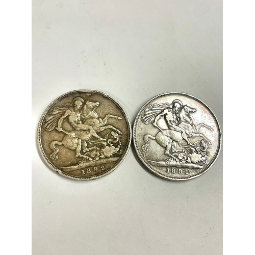 946 - 2X silver full crowns. L3