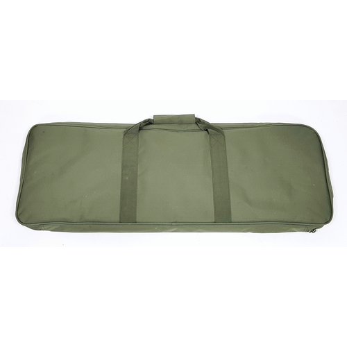 A Nuprol Green Carry Soft Gun Case. Exterior Velcro pockets. Good ...