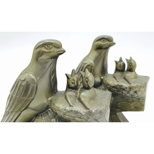 114 - A TRULY SUPERB RARE PAIR OF ART DECO BRONZE BOOKENDS. WONDERFUL QUALITY AND DETAIL  FEATURING A MOTH... 