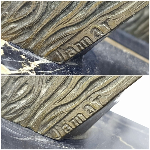 114 - A TRULY SUPERB RARE PAIR OF ART DECO BRONZE BOOKENDS. WONDERFUL QUALITY AND DETAIL  FEATURING A MOTH... 