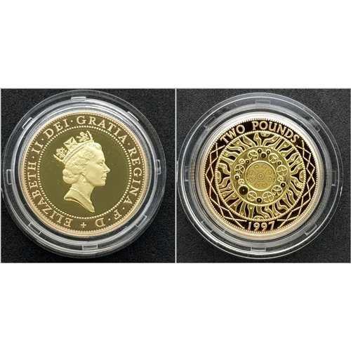 94 - A 1997 United Kingdom Gold Proof Four Coin Sovereign Collection. This 1997 Proof gold 22K Gold Sover... 