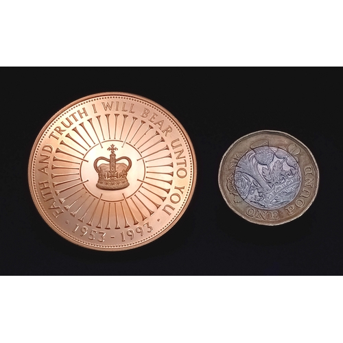 129 - A Royal Mint United Kingdom Coronation 40th Anniversary Gold Coin. To celebrate the Fortieth Anniver... 