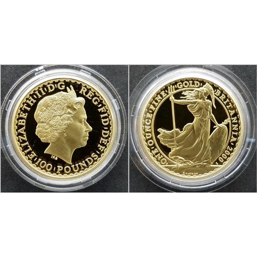 66 - A Royal Mint 2000 Gold Proof Britannia Coin Collection. This coin set features 4 x 22k gold coins po... 