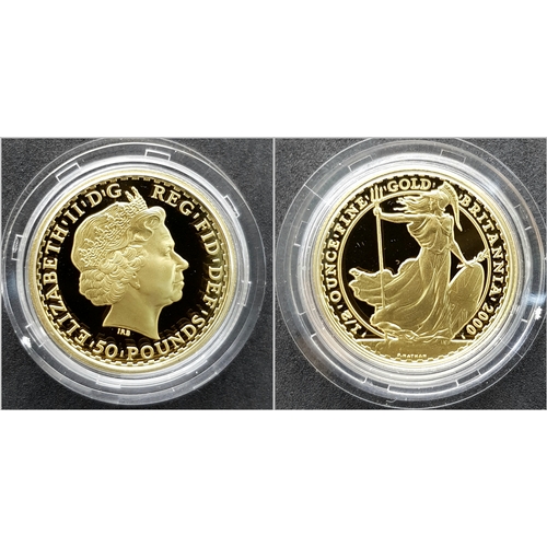 66 - A Royal Mint 2000 Gold Proof Britannia Coin Collection. This coin set features 4 x 22k gold coins po... 