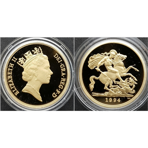 80 - A 1994 United Kingdom Gold Proof Sovereign Four Coin Collection. The 1994, 22K gold proof four coin ... 