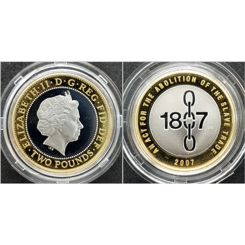 122 - A 2007 United Kingdom Piedfort Silver Proof Five-Coin  Collection. £5 Diamond wedding crown - 58.56g... 