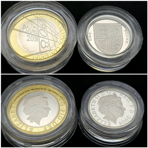 148 - A Royal Mint Silver Proof Piedfort Four-Coin Collection. Elizabeth I £5 - 56.56g, Prince Charles - £... 