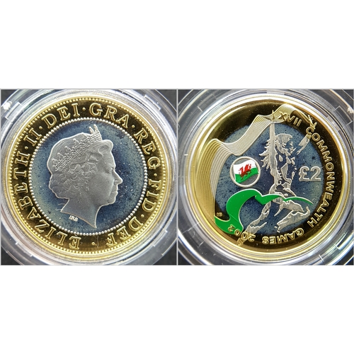 155 - The Official Commonwealth Games Piedfort Silver Proof Four-Coin Collection. This collection contains... 