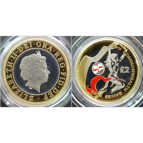 155 - The Official Commonwealth Games Piedfort Silver Proof Four-Coin Collection. This collection contains... 