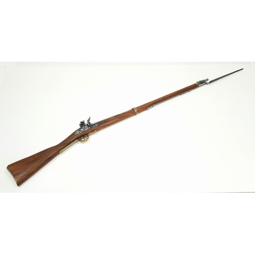 A Superb Dry Firing Retrospective Copy of a Brown Bess Flintlock Rifle ...