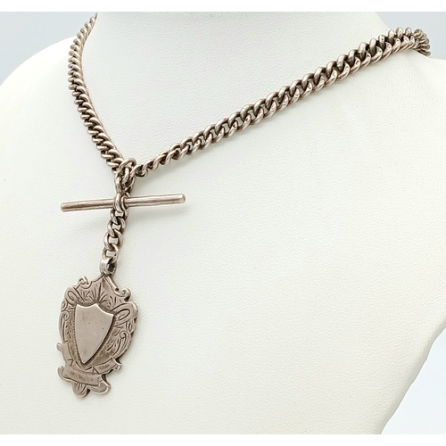 Antique SILVER ALBERT WATCH CHAIN. Hallmark for Whitehouse and son ...