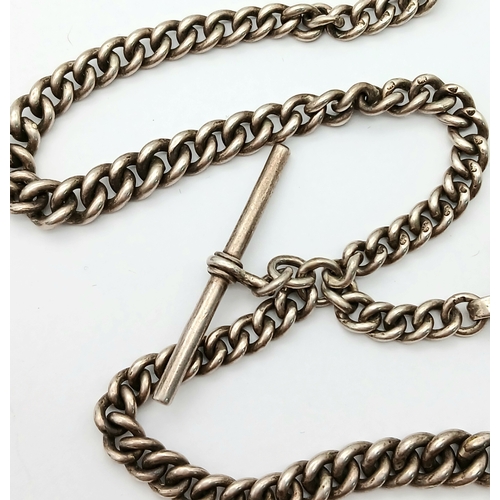 Antique SILVER ALBERT WATCH CHAIN. Hallmark for Whitehouse and son ...
