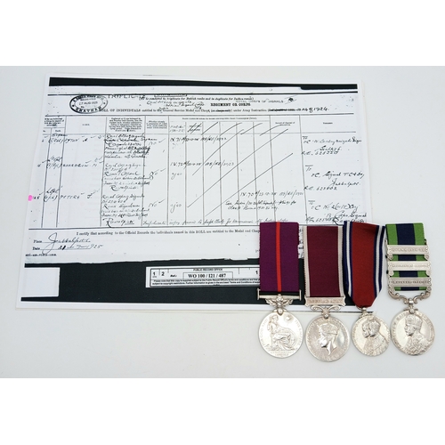 93 - A scarce ‘between the wars’ award of the British Empire Medal (BEM) in a long service group of four ... 