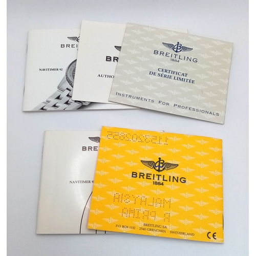 69 - A Breitling Limited Edition Top Gun Chronograph Automatic Gents Watch. Model - 30022. Brown leather ... 