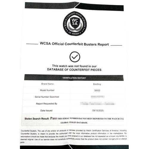 69 - A Breitling Limited Edition Top Gun Chronograph Automatic Gents Watch. Model - 30022. Brown leather ... 