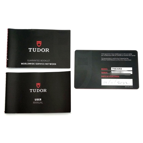 97 - A Tudor GMT Automatic Gents Watch. Model 79830RB. Brown leather strap. Stainless steel case - 42mm. ... 