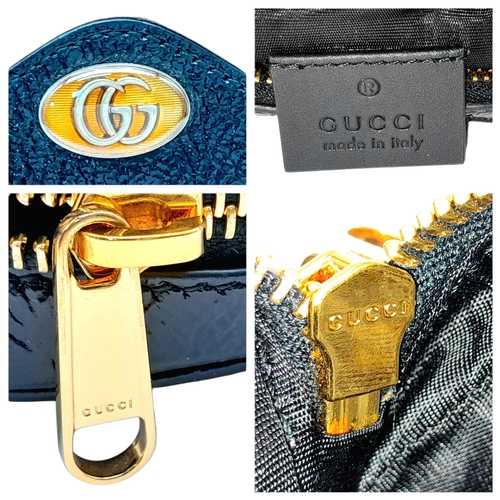 759 - A Gucci Brown Ophidia Small Shoulder Bag. Brown suede with gold-tone hardware, a front zipped pocket... 