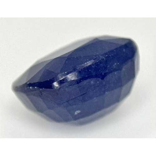 723 - A 6.88ct Faceted Madagascan Blue Sapphire Gemstone. Cushion shape. Colour enhanced. GLI certified. R... 