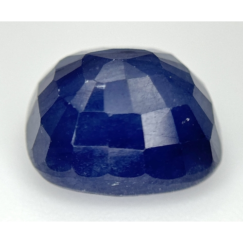 723 - A 6.88ct Faceted Madagascan Blue Sapphire Gemstone. Cushion shape. Colour enhanced. GLI certified. R... 